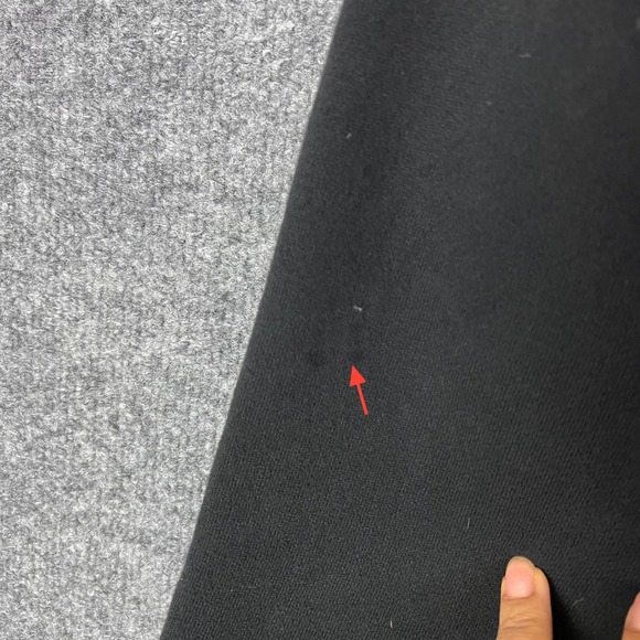 Lululemon Scuba Full Zip Hoodie Black Size 12 Thumbholes Cotton Blend Fleece - Picture 4 of 9